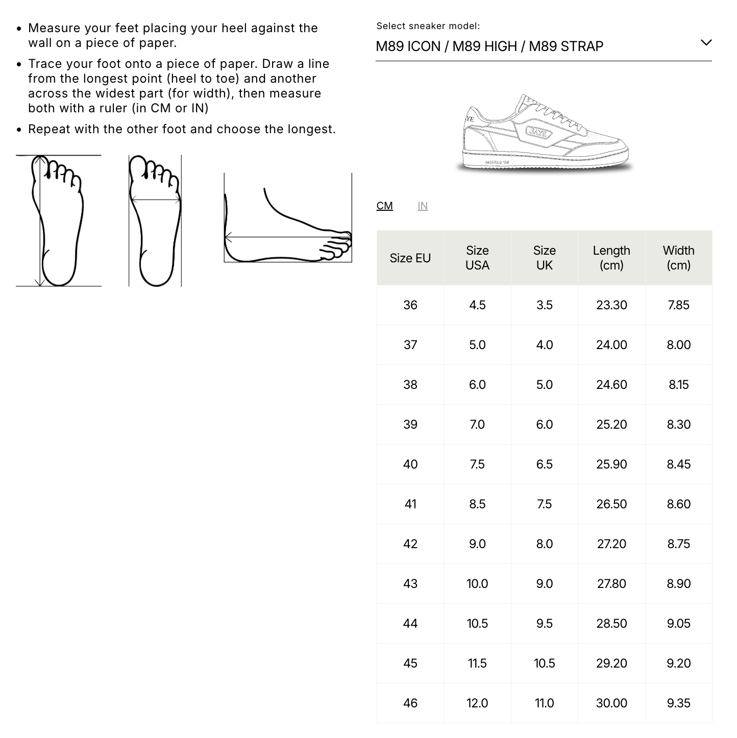 SAYE Sneakers M89 Icon Metallic Gold